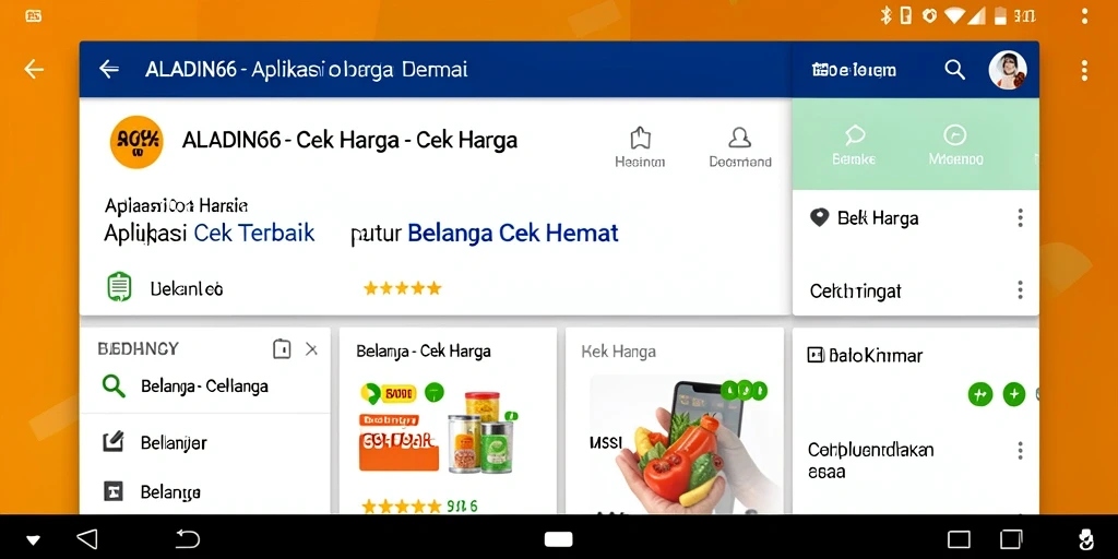 Tampilan antarmuka ALADIN66 yang sederhana dan informatif untuk Cek Harga.