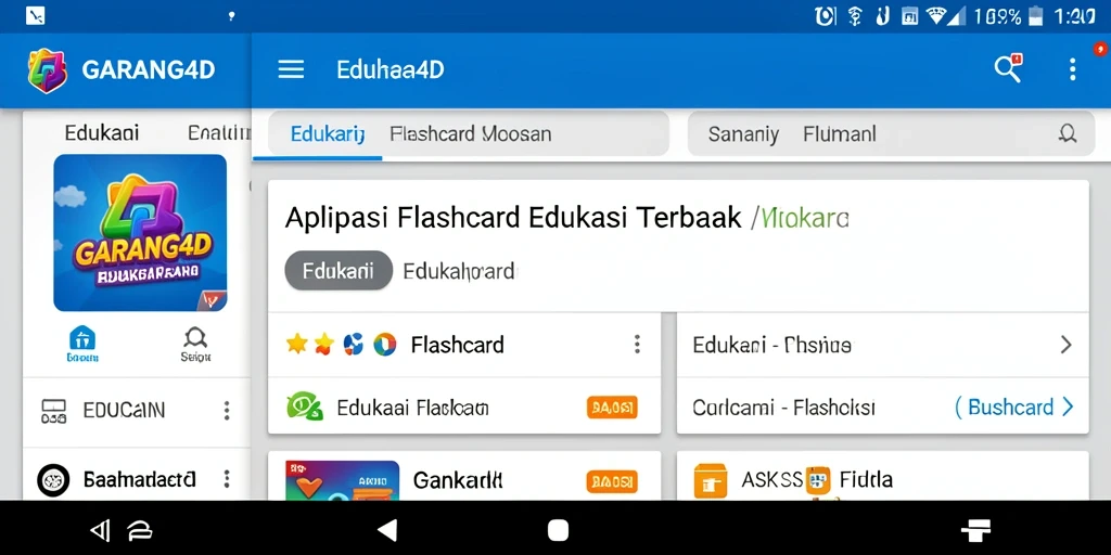 Tampilan antarmuka aplikasi GARANG4D yang interaktif dan menarik.