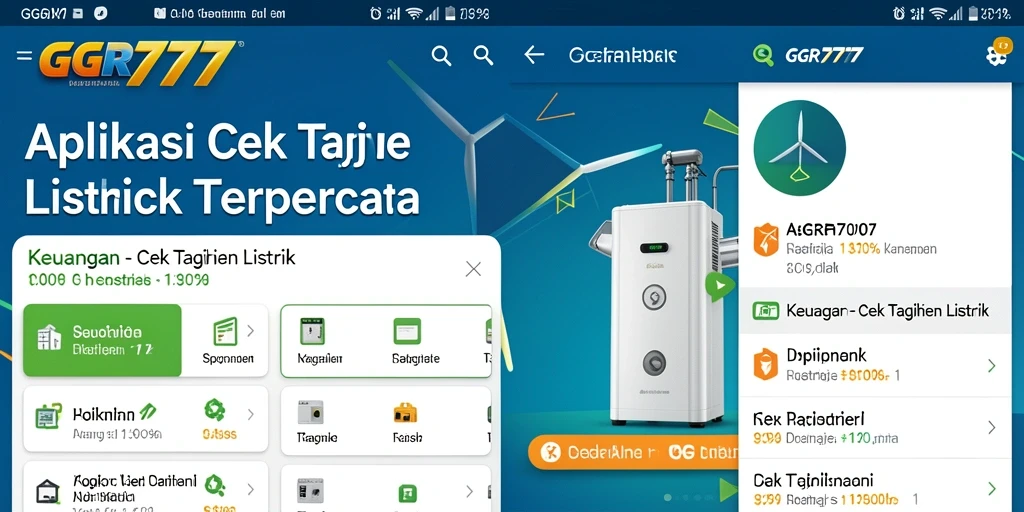 Tampilan utama GGR777 untuk cek tagihan listrik.