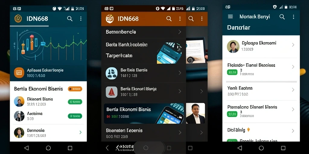 Antarmuka aplikasi IDN668 yang informatif dan mudah digunakan.