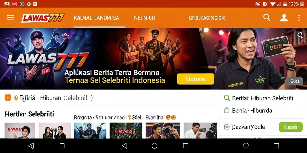 Tampilan antarmuka LAWAS777 yang menarik dan informatif.