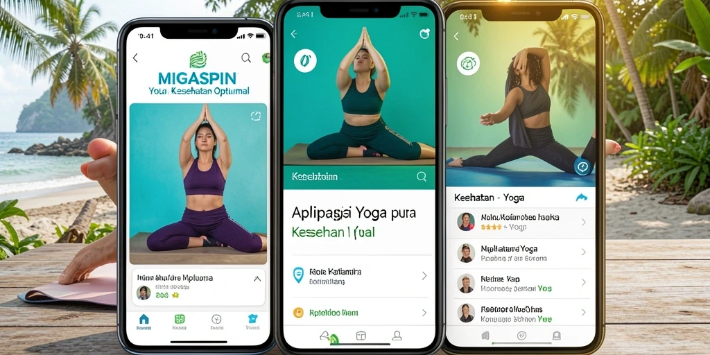 Antarmuka MIGASPIN yang ramah pengguna untuk latihan Yoga.