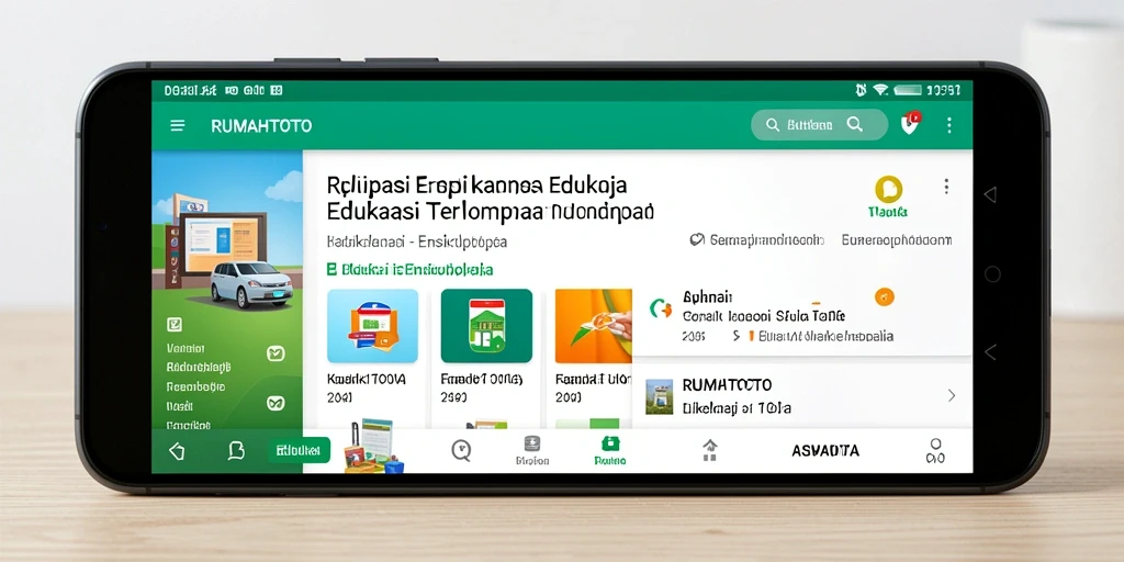 Antarmuka RUMAHTOTO yang user-friendly dan informatif.