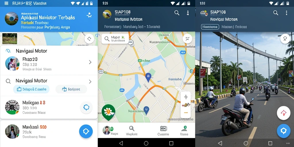 Tampilan antarmuka SIAP108 yang mudah digunakan untuk navigasi motor.