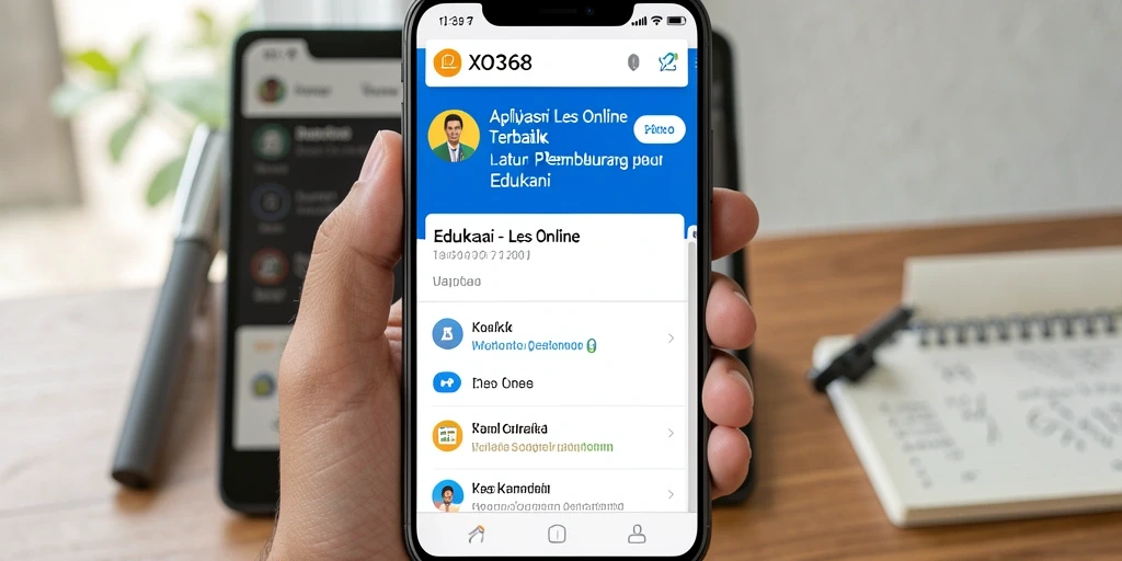 Antarmuka XO368 yang ramah pengguna dengan berbagai fungsi Les Online.